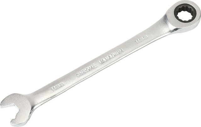 LUX-TOOLS Comfort Ratschenschlüssel aus Chrom-Vanadium in Silber, 11 mm - Bild 1