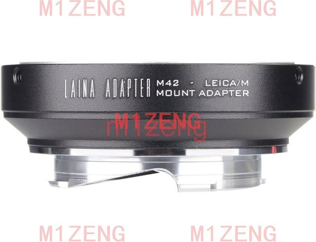 TECHART LM-EA7 Adapterring für M42 auf Leica M Mount Objektive, Farbe Silber - Bild 1