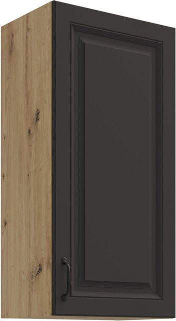 Hängeschrank Stilo in Grau Landhaus-Stil mit Einlegböden, Breite: 45 cm, Höhe: 90 cm - Bild 1