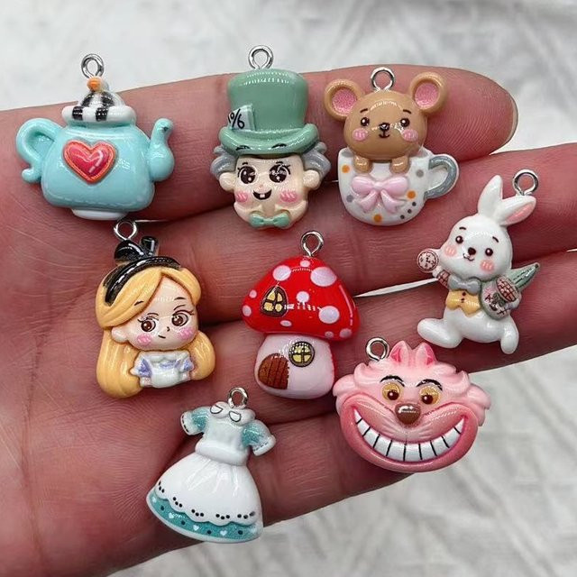 Charms Cartoon Tier, Harz, Bunt, Unisex - Bild 1
