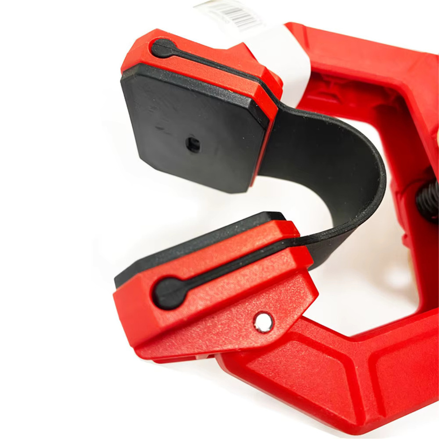 DOERSUPP Einhand-F-Klemme in Rot aus hochfestem Engineering-Kunststoff mit 50 mm maximaler Öffnung für die Holzbearbeitung - Bild 3