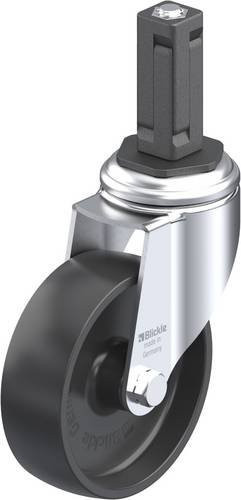 Blickle Lenkrolle LKRA-POA 100G-11-EV13 in Schwarz mit Stahl- und Kunststoffkomponenten, Rad-Durchmesser: 100 mm, Tragfähigkeit (max.): 120 kg - Bild 1