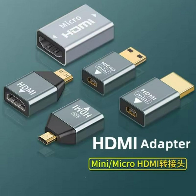 Fengyidz Micro HDMI auf HDMI Adapter Typ D auf A Konverter für 4K @ 60Hz Monitor Notebook und Projektor - Bild 1