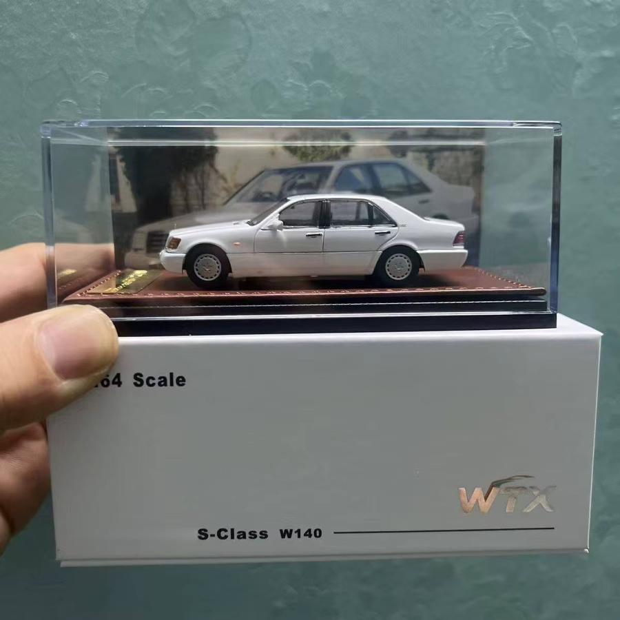 WTX S-Klasse W140 Automodell, 1:64, Metall, Weiß - Bild 3