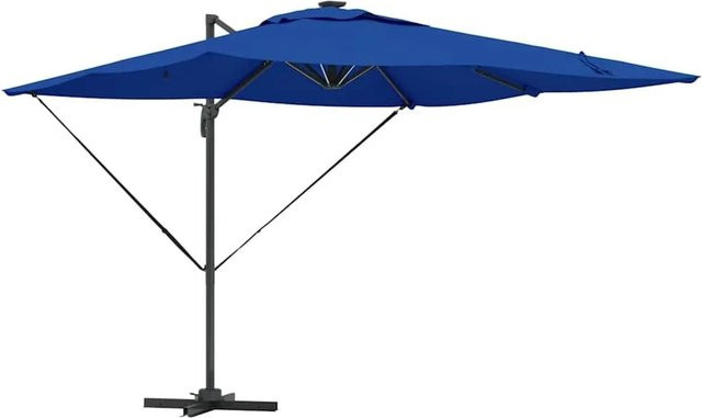 vidaXL Sonnenschirm aus Aluminium in Azurblau, B/T/H: 286 x 285 x 270 cm - Bild 1