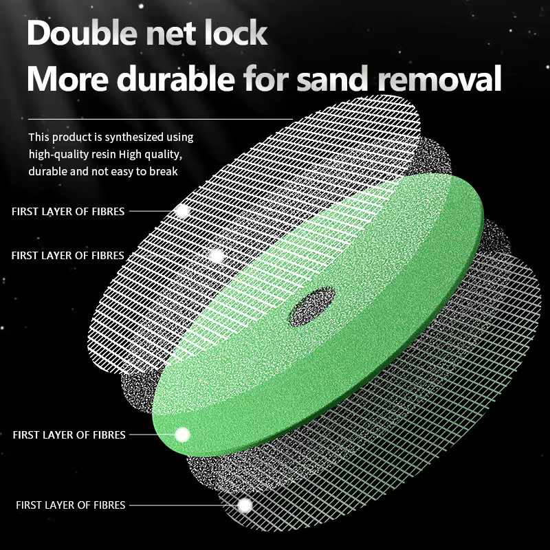 DLEWREOX Metall-Trennscheibe mit doppeltem Mesh, ultradünn, Durchmesser: 107 mm - Bild 4