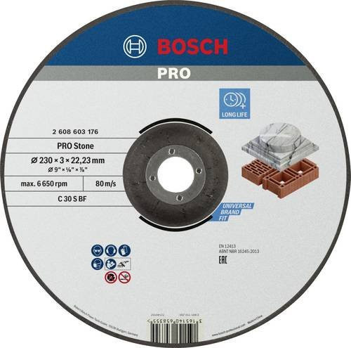 Bosch Trennscheibe gekröpft für Stein 230mm Multicolor - Bild 1