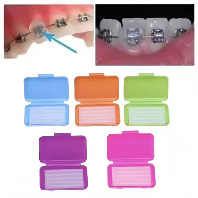 DENTWORLD Kieferorthopädisches Linderungswachs, 10 Stück, verschiedene Düfte - Bild 2