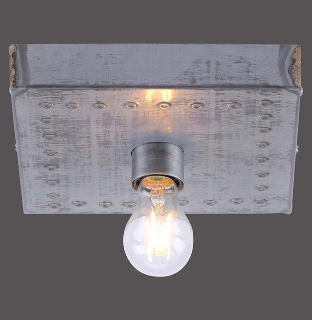 Just Light Deckenleuchte Samia 1-flammig aus Eisen in Schwarz im Industrial-Look für E27 Leuchtmittel - Bild 1