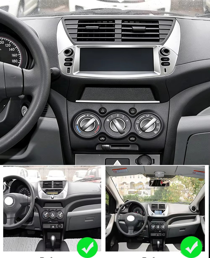 Android 15 Multimedia Autoradio mit CarPlay und WLAN für Suzuki Alto und Nissan Pixo (2009 - 2016) - Bild 2
