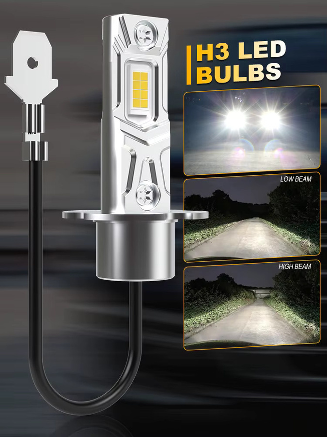 2er Set H3 LED Nebelscheinwerfer Canbus 80W 16000lm 6000K Weiß als Halogen-Ersatz für Skoda Octavia 1U und Fabia 6Y - Bild 7