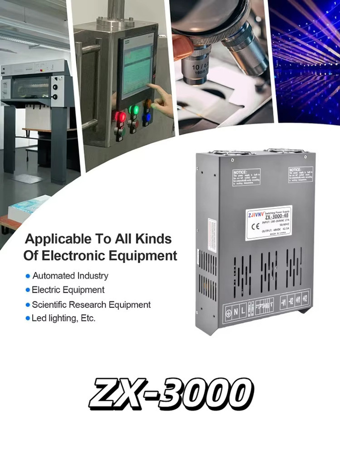 ZJIVNV Schaltnetzteil S-3000 mit 3000W, CC CV, einstellbare Spannung und Strom, AC-DC 12-220V mit externer Steuerung - Bild 4