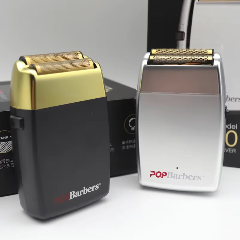 POPBARBERS P620 Elektrischer Rasierer und Barttrimmer, Silber, Herren - Bild 4