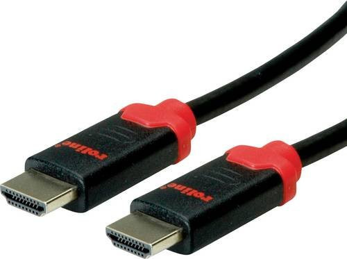 Roline HDMI-Kabel Schwarz 5 m mit HDMI-A Stecker für 10K und 8K UHD - Bild 1