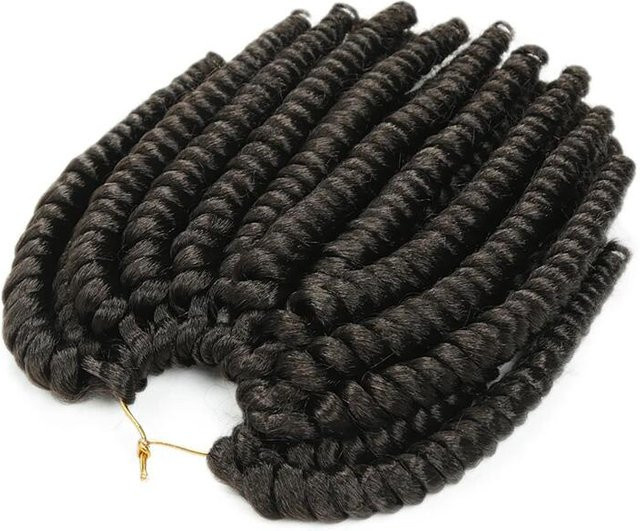 Yun Haar Havana Twist Häkelzöpfe, 30,48 cm, Schwarz, Unisex - Bild 1
