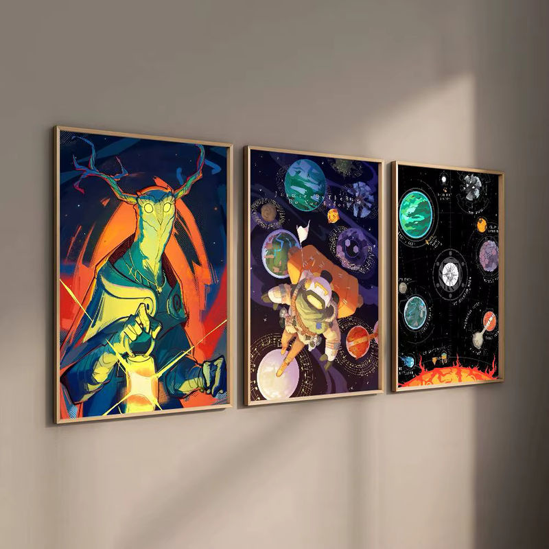 Selbstklebendes Anime Outer Wilds Filmspiel-Poster als Wandkunst für dein Zuhause, mehrfarbig, rechteckig - Bild 4
