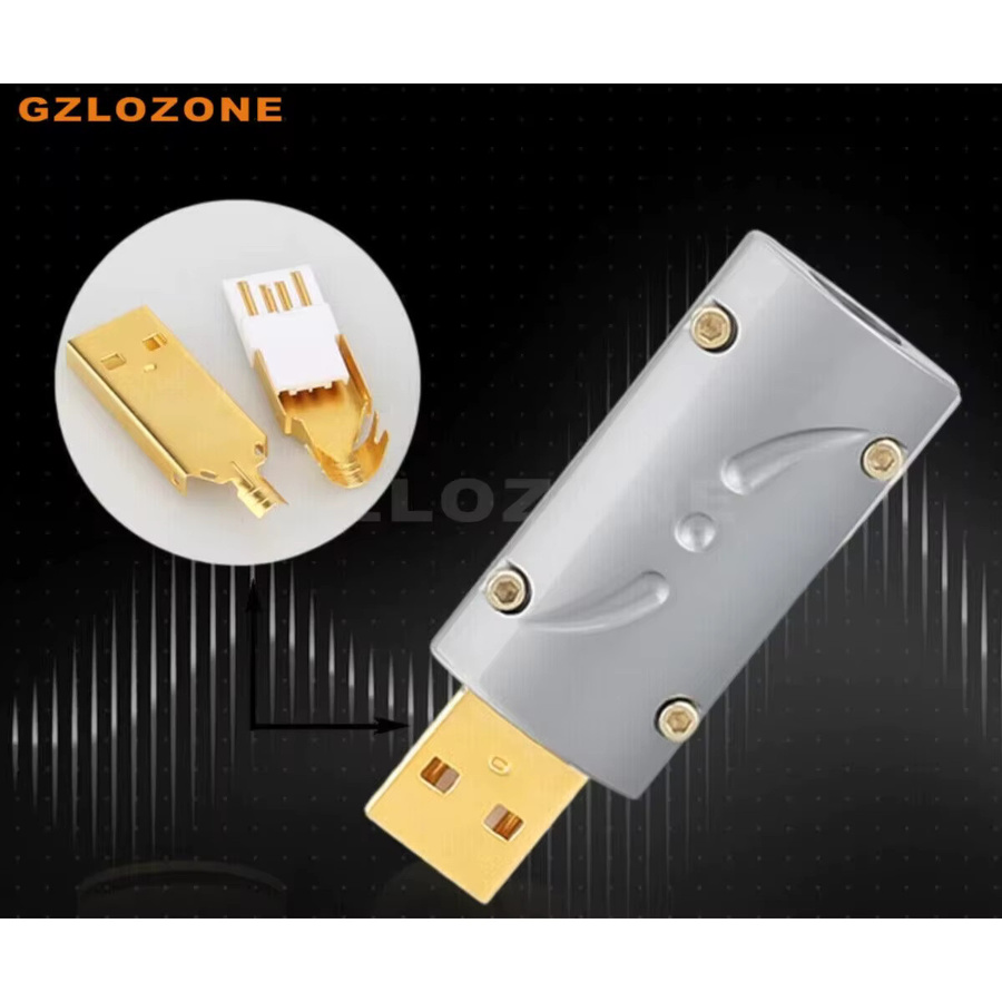 GZLOZONE Viborg Hiend USB-Stecker mit Phosphorbronze-Vergoldung B6-97 - Bild 4