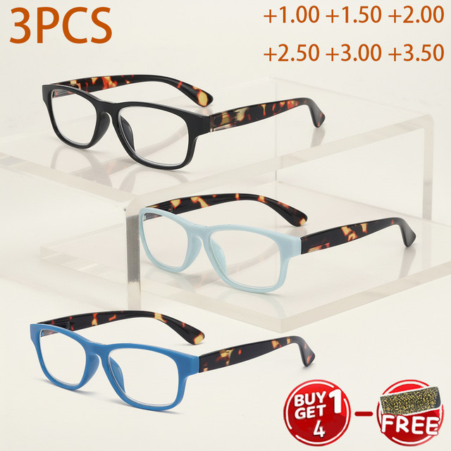 TWOOO Lesebrille, Unisex, Vollrand, quadratisch, multicolor, Kunststoff - Bild 1