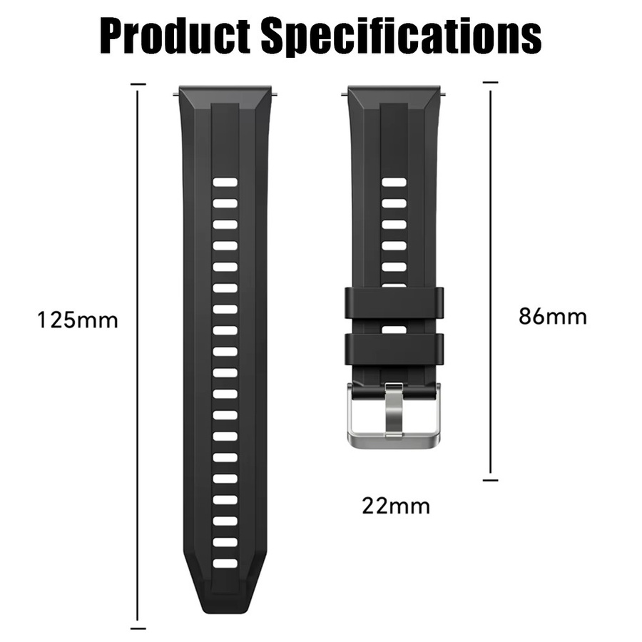 Xiaomi Silikonarmband für Watch 5, Color2, S4 Sport, Mi Watch 2 Pro, S3, S2 46mm und S1 Pro, 22mm Breite, Unisex Ersatzarmband - Bild 3