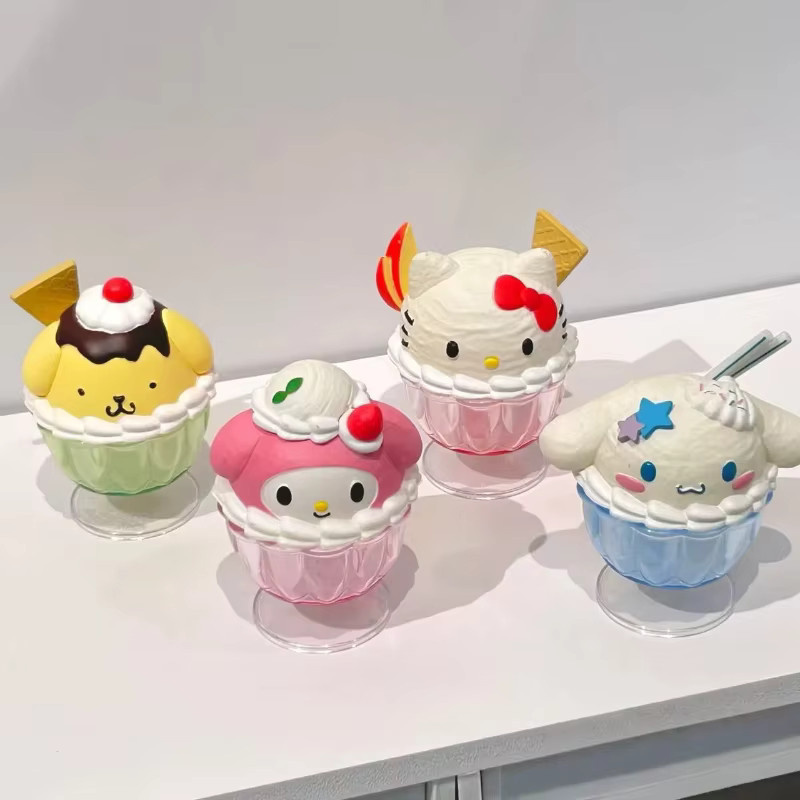 Sanrio Cinnamoroll Dessert-Eisbecher, Anime-Figuren-Modellspielzeug, Überraschungsbox - Bild 2