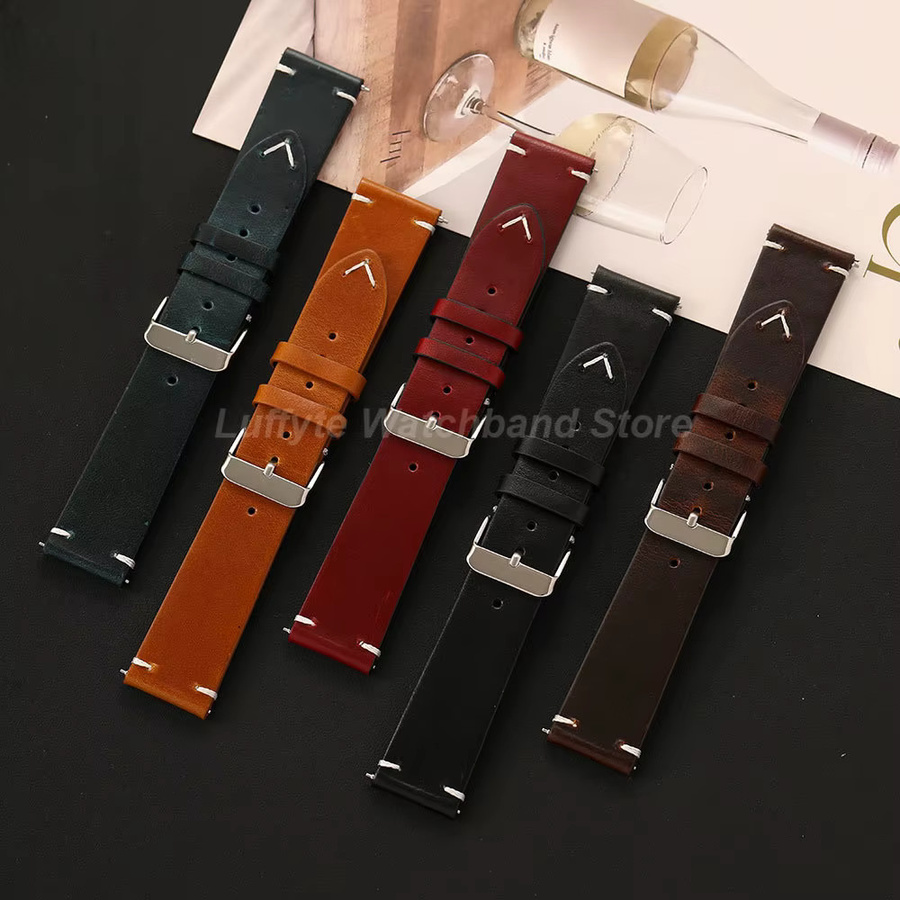 luffyte Uhrenarmband Ölwachsleder, Herren - Bild 2