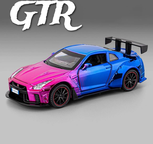 caipo GTR R8V10 Sportwagen-Modell, 1:32, mit Licht und Sound, grau - Bild 1