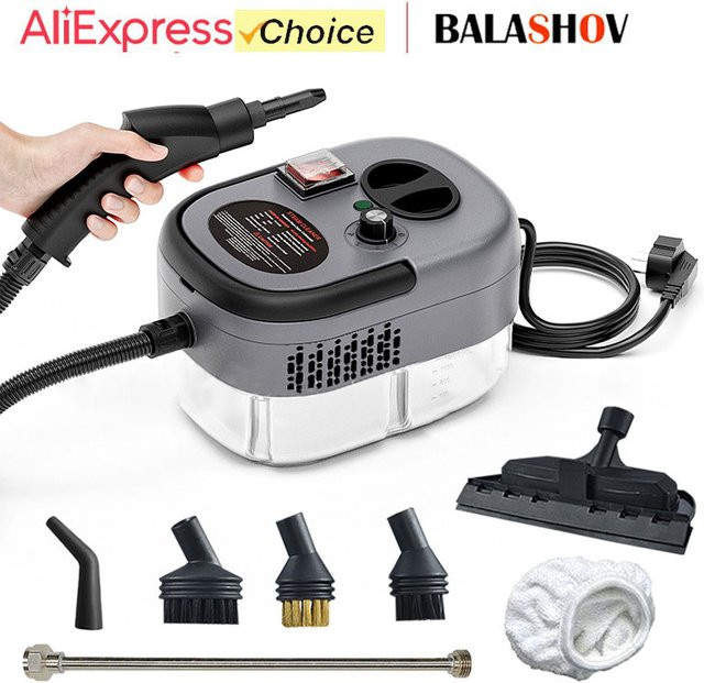 BALASHOV Handdampfreiniger mit 2500 W für Auto, Klimaanlage und Haushalt - Bild 1