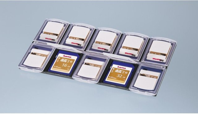 Hama Speicherkarten-Box in Schwarz und Transparent - Bild 1