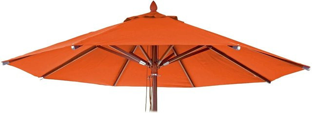 MCW Ersatz-Bezug für Gastronomie Holz-Sonnenschirm C57, rund, Durchmesser: 300 cm, Polyester, Terracotta - Bild 2