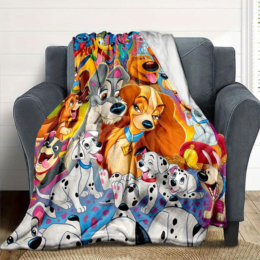 Living Need Y 101 Dalmatiner Decke aus Flanell, Mehrfarbig, B/H: 80 x 120 cm - Bild 4