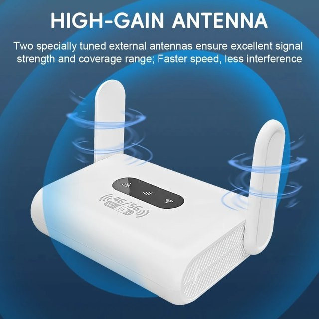 Q30 Smart CPE WiFi 6 Router 4G/5G Drahtloser Hotspot mit Hochleistungsantennen in Weiß - Bild 1