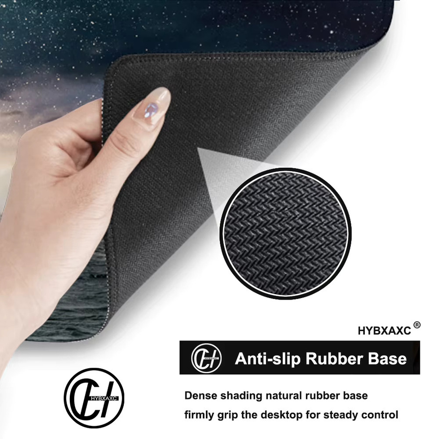 HYBXAXC Mauspad Interstellar Design mit HD-Druck, rutschfestes Gummi-Mauspad für Gaming und Büro, B/T: 100 cm x 50 cm, multicolour - Bild 6