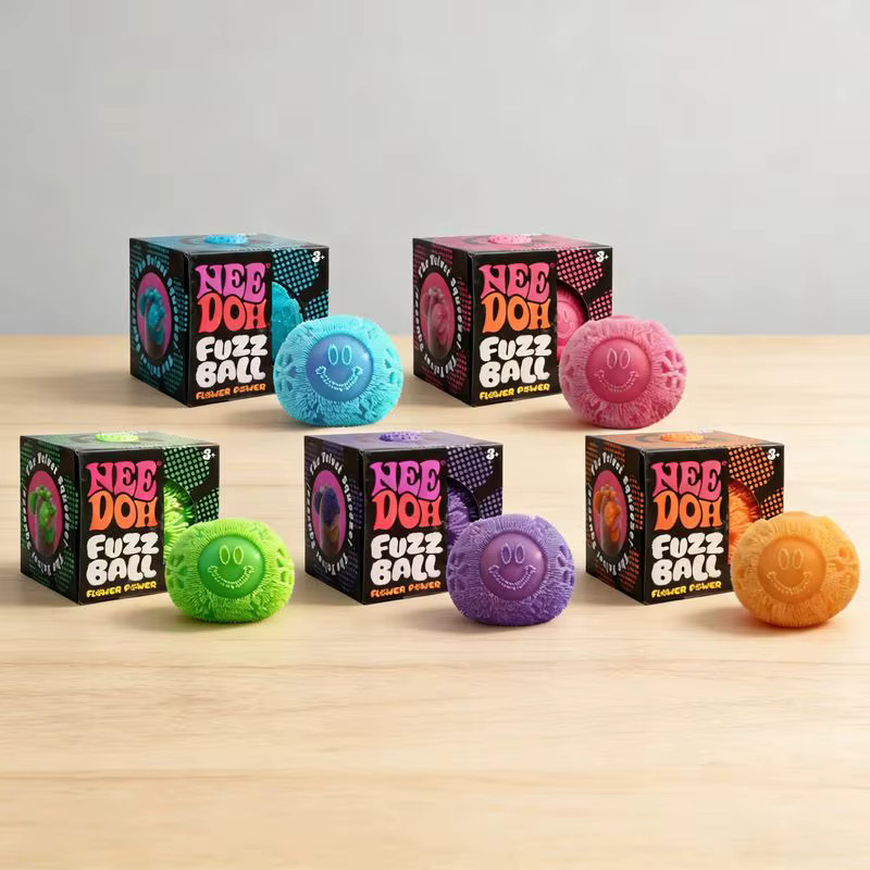 NeeDoh Fuzz Ball Quetschspielzeug, blau, mehrfarbig - Bild 2