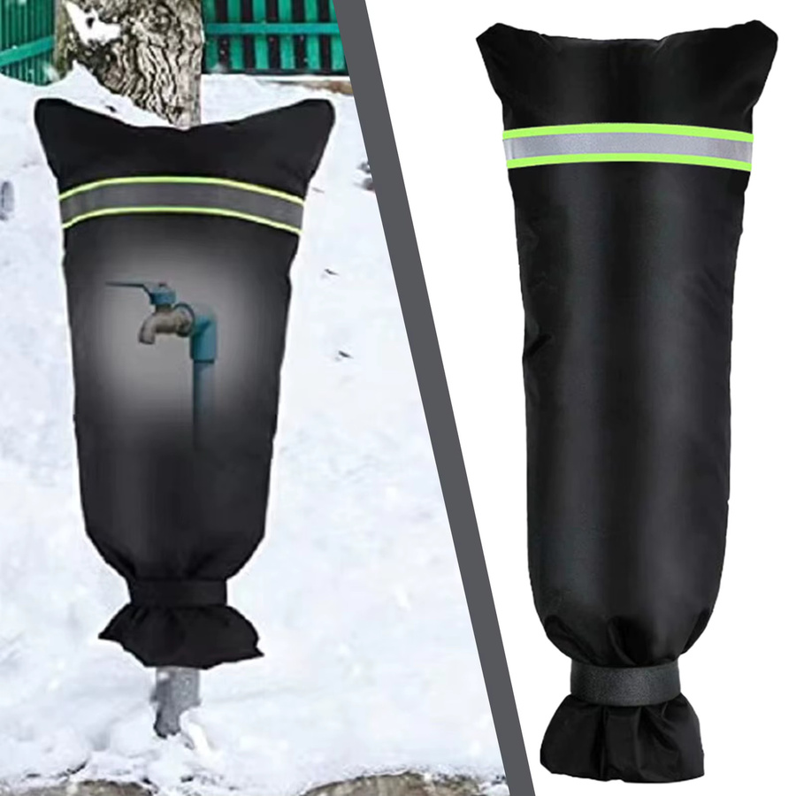 Frostschutz-Abdeckung für Garten-Wasserhähne von Dreaminglight in Schwarz, isolierte Wasserhahn-Schutzhülle für den Winter - Bild 4