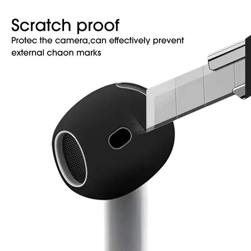 Rutschfeste Silikon-Schutzhülle für Apple AirPods 4 in Transparent - Bild 3