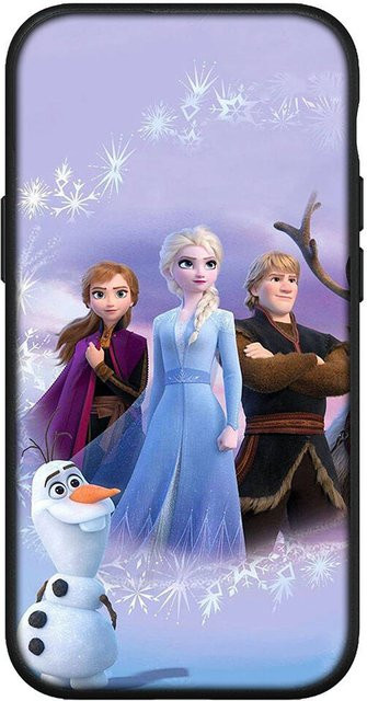 Handyhülle mit Comic-Design Elsa Anna Olaf für Samsung Galaxy S25 S24 S23 S22 Ultra FE Plus in Rehbraun - Bild 1