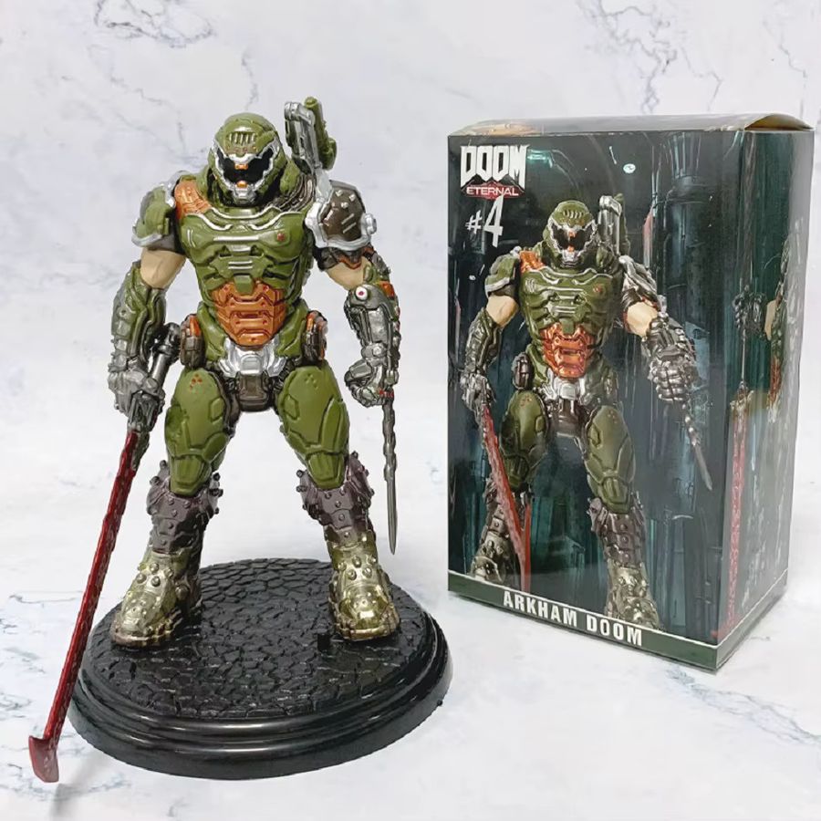 Bandai Doom Slayer Action Figure aus PVC als Sammlerstatue und Desktop Ornament, Höhe: 21 cm - Bild 2