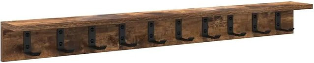 vidaXL Wandmontierter Nachttisch in Geräuchert Eiche, Modernes Design, Braun - Bild 1