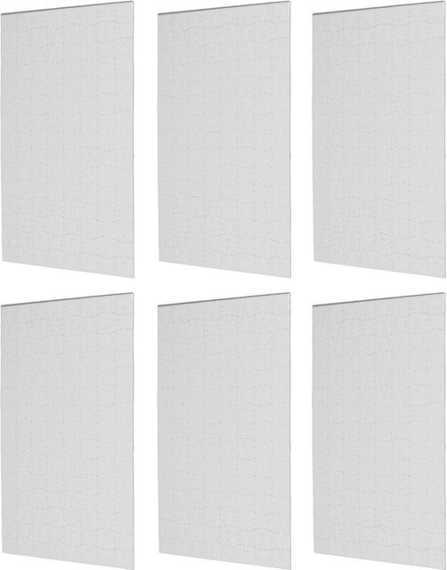 10 Sätze Blanko Puzzle Sublimation Hitzetransfer, 120 Teile Set, Weiß - Bild 1