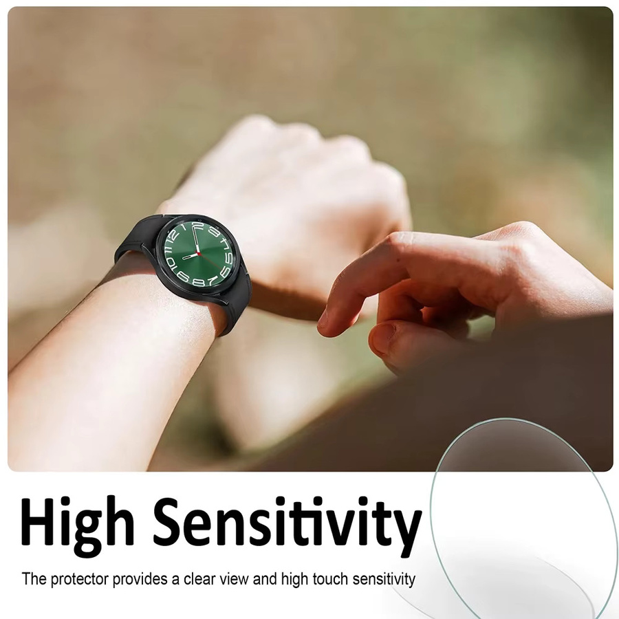SAMUTAX Displayschutzfolie Glas, Samsung Galaxy Watch 5 Pro/5/4, Schwarz - Bild 5