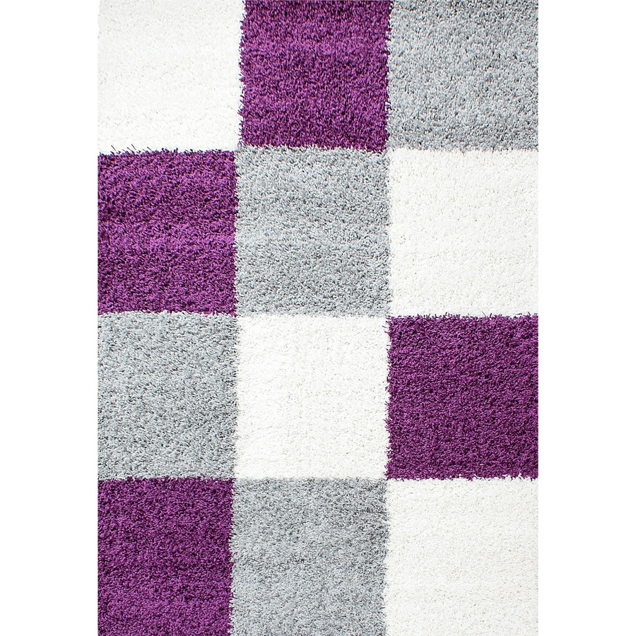 Ayyildiz Hochflorteppich Life in Violett mit Karo-Muster, B: 200 cm, T: 290 cm - Bild 2
