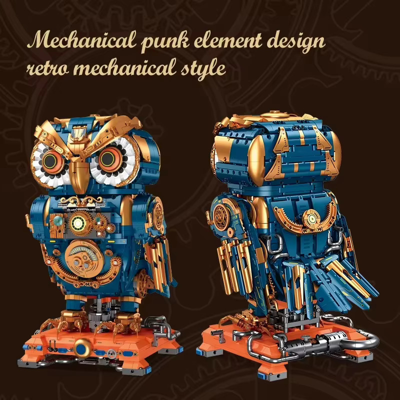 Forange Steampunk-Eulen-Modellbausatz, Bausteine-Set, 3210 Teile, ab 6 Jahre - Bild 2