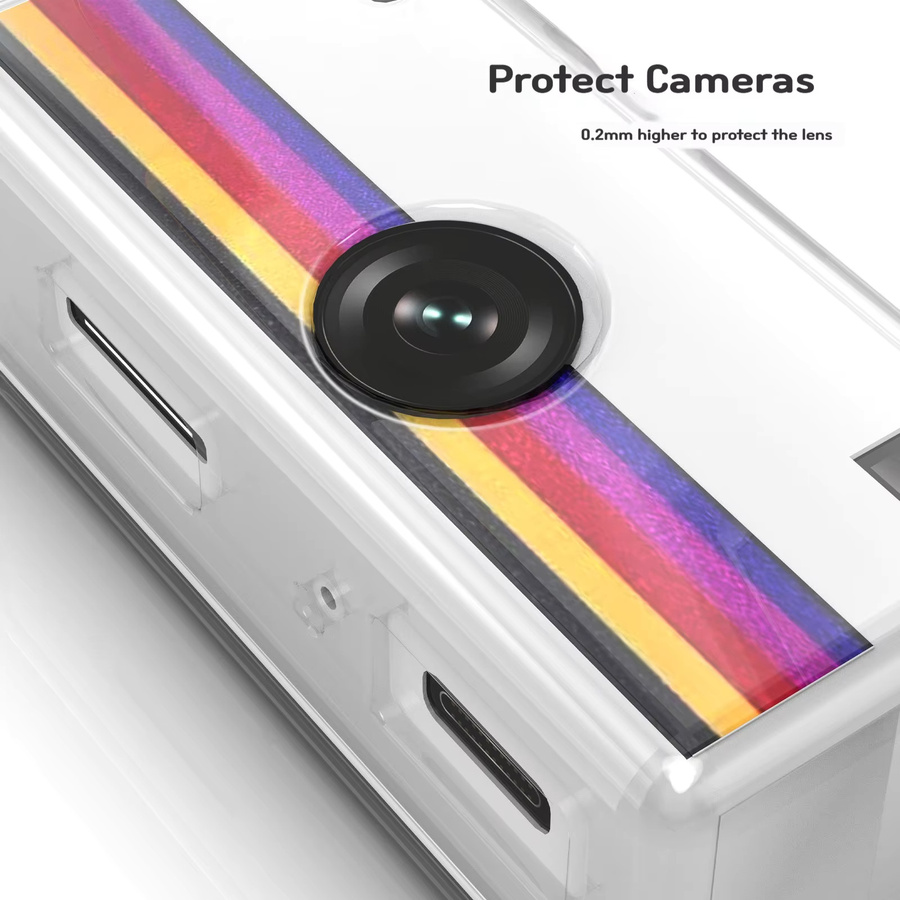 2-in-1 Schutzset für Kodak Mini Kamera: Transparente TPU-Hülle und Displayschutz aus gehärtetem Glas - Bild 3