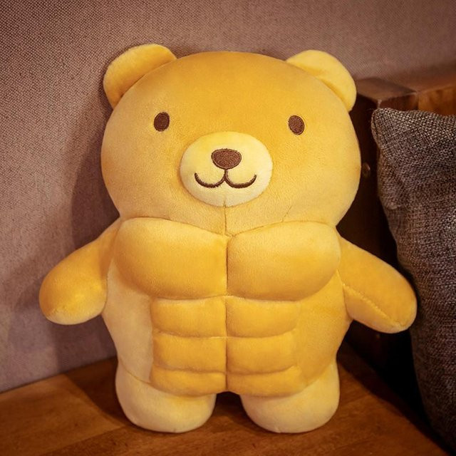 Yiran toy Muskelkörper-Bär Plüschtier, 30cm - Bild 1