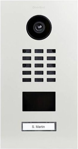 DoorBird D2101V IP-Video-Türsprechanlage LAN Außeneinheit in Weiß (RAL 9016) - Bild 1