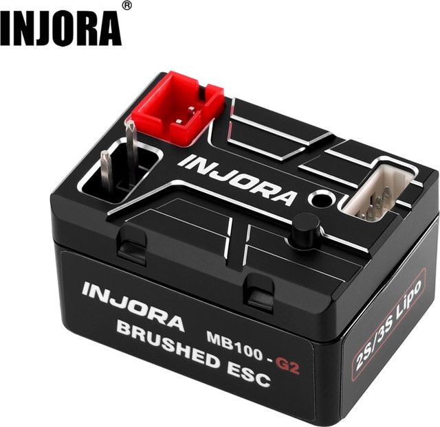 INJORA MB100 G2 Wasserdichter Bürsten-ESC 40A für 1/24 1/18 RC Crawler - Bild 1