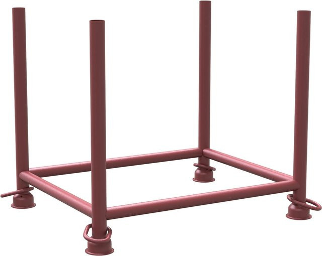Schake Stapelpalette in Braun, B/T/H: 90 x 70 x 70 cm - Bild 1