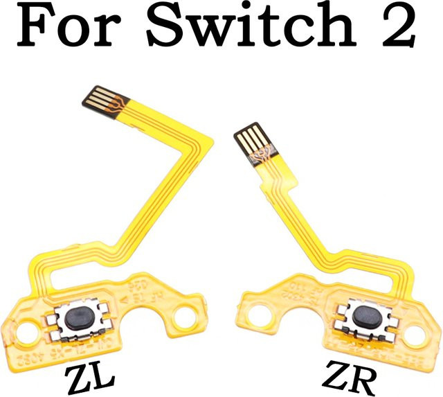 2 Stück ZL ZR Flexkabel Ersatzteil Set für Nintendo Switch L R Tasten Reparaturset - Bild 1