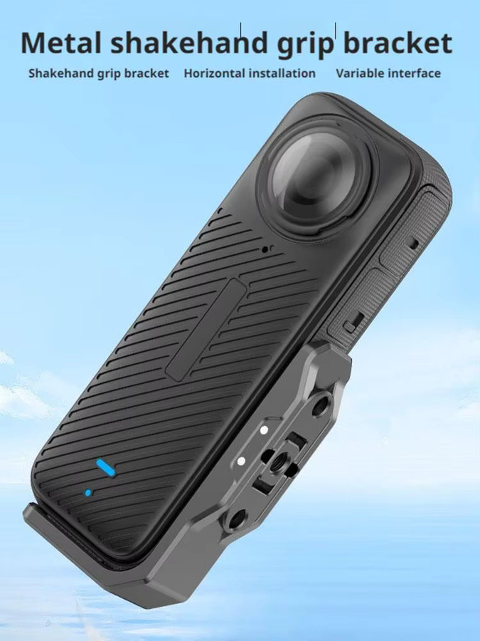 Insta360 Magnetischer Halterungsadapter L-förmig für Insta360X5 und Insta360X4 in Schwarz für horizontale und vertikale Aufnahmen - Bild 7