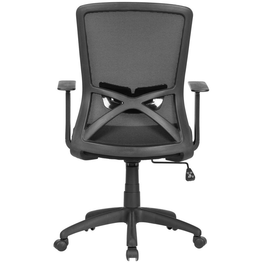 byLIVING Bürostuhl LONG, moderner Chefsessel mit Webstoffbezug und Kunststoff, schwarz, B/T/H: 60,5 x 76,7 x 110 cm - Bild 2